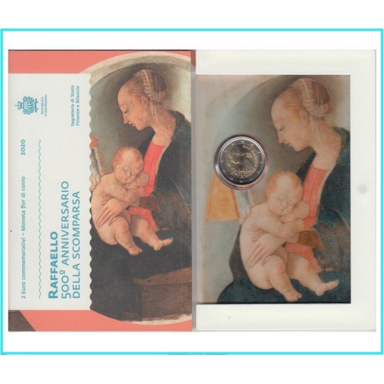 San Marino 2020 2 € euros conmemorativos Raffaello San Marino 2020 2 € euros conmemorativos Raffaello