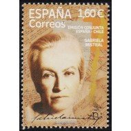 España Spain 5514 2021 Gabriela Mistral Esión conjunta Chile MNH España Spain 5514 2021 Gabriela Mistral Esión conjunta Chile MNH