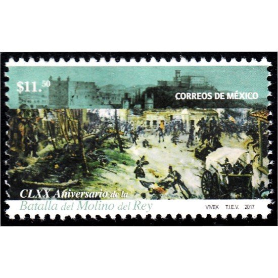 México 3071 2017 Batalla del Molino del Rey MNH México 3071 2017 Batalla del Molino del Rey MNH