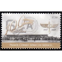 México 3064 2017 100 Años del primer correo aéreo en Mexico MNH