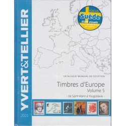 Catálogo Yvert 2021 Sellos Europa Vol. 5 de San Marino a Yugoslavia Catálogo Yvert 2021 Sellos Europa Vol. 5 de San Marino a Yugoslavia