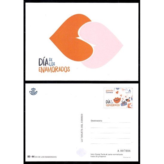España Tarjetas del Correo y de Iniciativa Privada 154 2021 Día de los enamorados España Tarjetas del Correo y de Iniciativa Privada 154 2021 Día de los enamorados