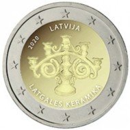 Letonia 2020 2 € euros conmemorativos Cerámica Letonia 2020 2 € euros conmemorativos Cerámica