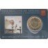 Vaticano 2012 Cartera Oficial Stamp and Coin Card nº 2  0.50 € euros + sello