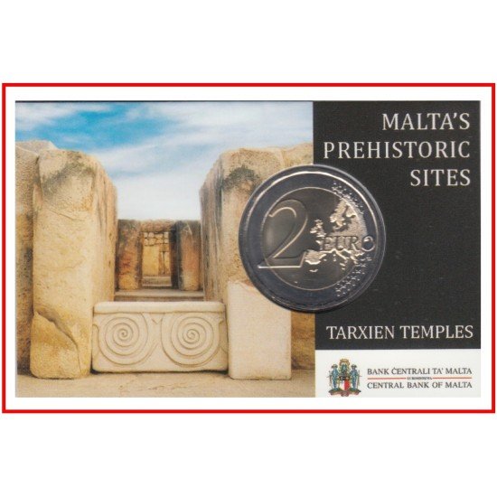 Malta 2021 22 € euros Moneda Coin Card Tarxien 