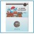Francia France 2020 Cartera Oficial Coin Card 50 € euros Color Ag Papa Pitufo