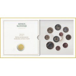 Eslovenia 2021 Cartera Oficial Monedas € euros + 2 € conm. + 3 € Eslovenia 2021 Cartera Oficial Monedas € euros + 2 € conm. + 3 €