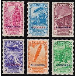 Andorra española Beneficencia 7/12 1943 Historia del correo MH 