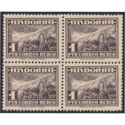 Andorra Española 59 Bl.4 1951 Paisajes MNH Andorra Española 59 Bl.4 1951 Paisajes MNH