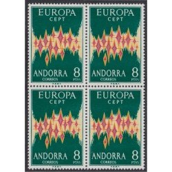 Andorra española 72 Bl.4 1972 Europa CEPT MNH Andorra española 72 Bl.4 1972 Europa CEPT MNH
