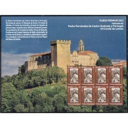 España Pliego Premium 112 2021 Personajes Pedro Fernández VII Conde de Lemos MNH España Pliego Premium 112 2021 Personajes Pedro Fernández VII Conde de Lemos MNH