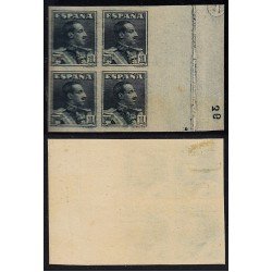 España Spain 321SA 1922/30  Alfonso XIII Bl.4 sin dentar 