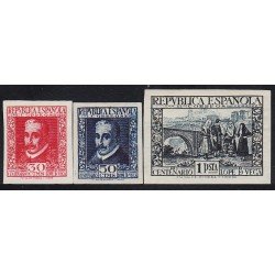 España Spain 691/93s 1935 Lope de Vega Sin dentar MH