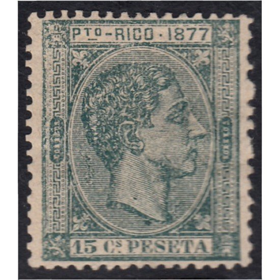 Puerto Rico 15 1877 Alfonso XII MH Puerto Rico 15 1877 Alfonso XII MH