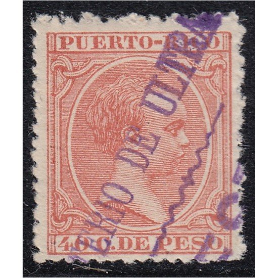 Puerto Rico 128 1897 Alfonso XIII Muestra MH Puerto Rico 128 1897 Alfonso XIII Muestra MH