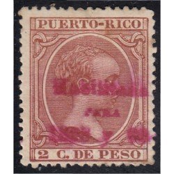Puerto Rico 166B 1898/99 Alfonso XIII MH