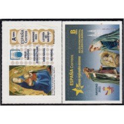 España Spain 5533/34 2021 Navidad Chritsmas MNH Tarifa A Tarifa B
