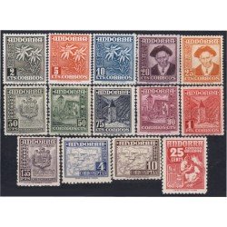 Andorra Española 45/58 1948-53 Tipos diversos Flora Fauna Arquitectura MNH Andorra Española 45/58 1948-53 Tipos diversos Flora Fauna Arquitectura MNH