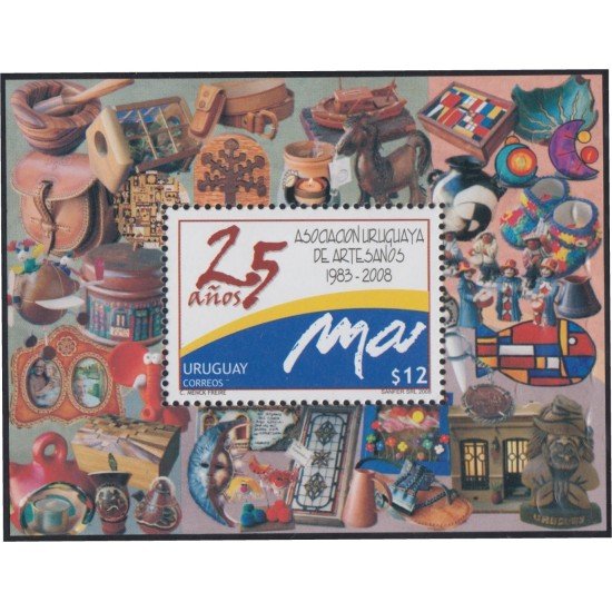 Uruguay HB 85 2008 25 Años de la Asociación Uruguaya de Artesanos MNH