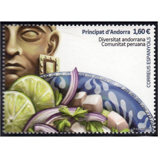 Andorra Española 519 2021 Diversidad Andorrana comunidad Peruana MNH Andorra Española 519 2021 Diversidad Andorrana comunidad Peruana MNH