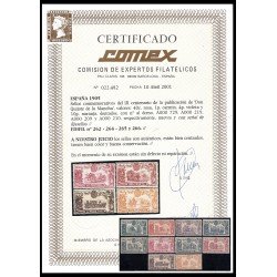 España Spain 257/66 1905 El Quijote Cervantes MH