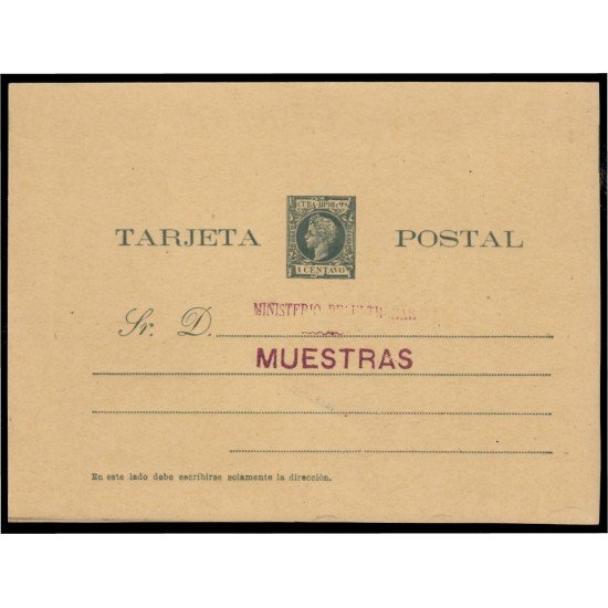 Cuba Entero Postal 32M 1898 Alfonso XIII muestra