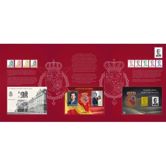 Carpeta Oficial Tríptico Juan Carlos I y Felipe VI 2021