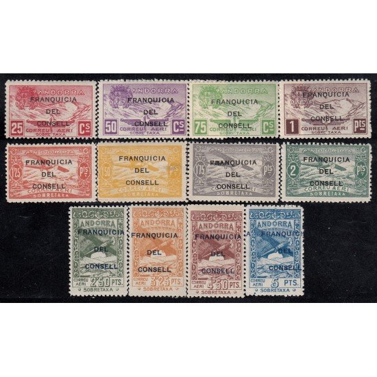 Andorra Española NE 25/36 1932 Franquicia del Consell MNH 