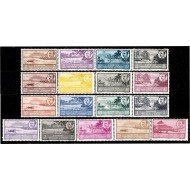 Guinea Española 277/93 1949/50 Paisajes Franco MNH Guinea Española 277/93 1949/50 Paisajes Franco MNH