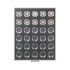 Lindner S2533-2K Bandejas para monedas Black Samt para monedas de colección alem