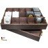 Lindner 2245 Caja de madera para monederos 50x50 mm cápsulas para monedas CARRÉE