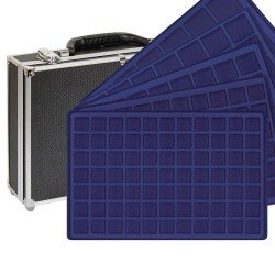 Lindner 2338M Maletín en elegante diseño de aluminio negro