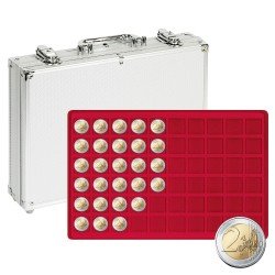 Lindner S2340-300 Maletín de aluminio para 300 monedas o cápsulas de monedas de hasta 27 mm Ø Lindner S2340-300 Maletín de aluminio para 300 monedas o cápsulas de monedas de hasta 27 mm Ø