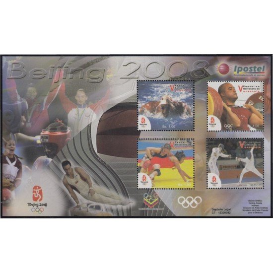 Venezuela 71 HB 2008 Juegos Olímpicos de Pekín MNH