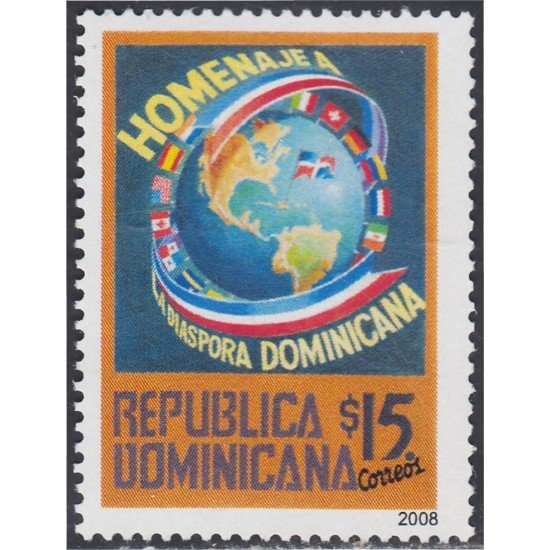 Rep. Dominicana 1536 2008 Homenaje a Diáspora Dominicana MNH Rep. Dominicana 1536 2008 Homenaje a Diáspora Dominicana MNH