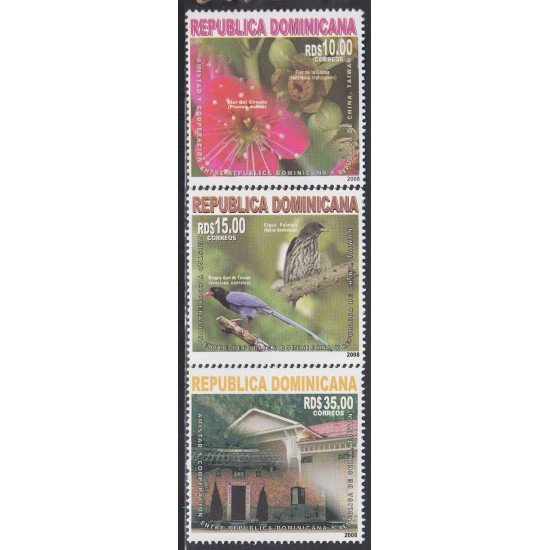 Rep. Dominicana 1552/54 2008 Relaciones con la República de China MNH