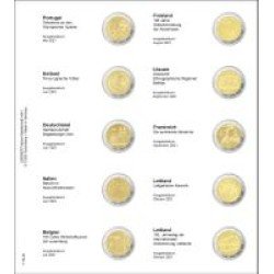 Lindner 1118-32 Hojas individuales para monedas conmemorativas de 2 Euros Lindner 1118-32 Hojas individuales para monedas conmemorativas de 2 Euros