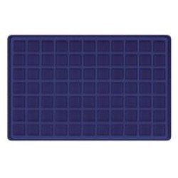 Lindner 2329M-77 Bandeja para 77 monedas hasta 24 mm Ø  azul oscuro