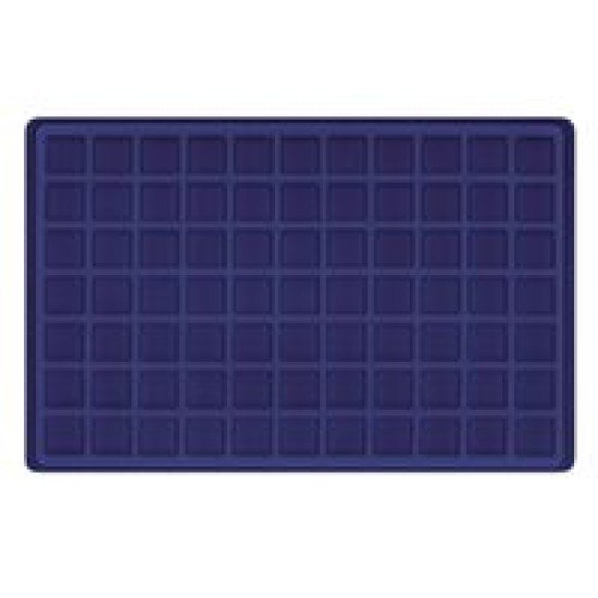 Lindner 2329M-77 Bandeja para 77 monedas hasta 24 mm Ø azul oscuro Lindner 2329M-77 Bandeja para 77 monedas hasta 24 mm Ø azul oscuro