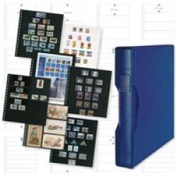 Lindner 1124Omnia-B carpeta de anillas regular con estuche (1124) azul Lindner 1124Omnia-B carpeta de anillas regular con estuche (1124) azul