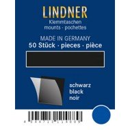Lindner HA6004 paquetes protectores 24 x 20 negros 50 estuches