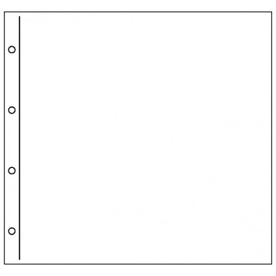 Lindner 3062 Hojas para tarjetas postales XL sin divisores, medidas internas: 330 x 330 mm
