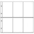 Lindner 3051 Hojas para tarjetas postales XL de 2 x 6 hasta 108 x 160 mm