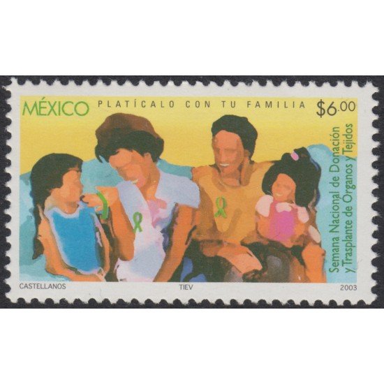 Mexico 2049 2003 Semana Nacional de donantes de trasplantes de Órganos MNH