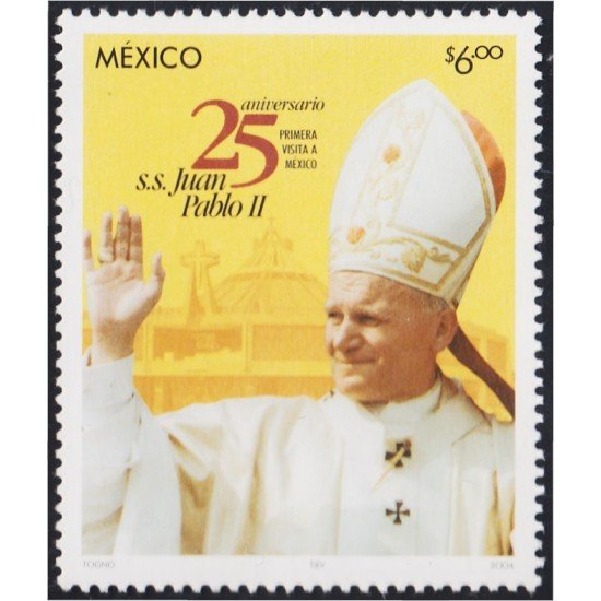 Mexico 2061 2004 25 Años del pontificado de SS. Juan Pablo II MNH