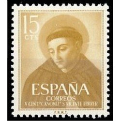 España Spain 1183 1955 V Centenario Canonización de San Vicente Ferrer MNH