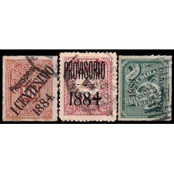 Uruguay 53/55 1883/84 Cifras usados