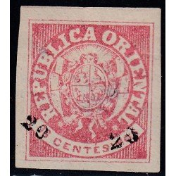 Uruguay 27 1866 Escudo Shield MH Uruguay 27 1866 Escudo Shield MH