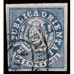 Uruguay 22A 1864 Escudo Shield usado Uruguay 22A 1864 Escudo Shield usado