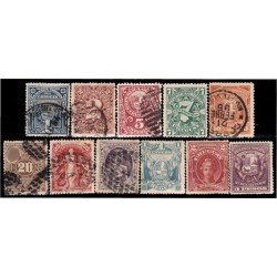 Uruguay 92/02 1894 Escudo Alegoría Barco Buey usados
